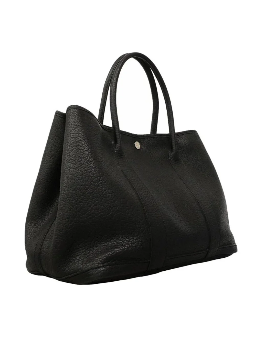 Hermes Tote Garden Party PM Negonda Black Silver